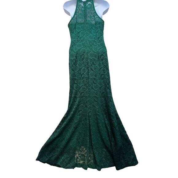 Vshow Womens Sleeveless Lace Halter Mermaid Maxi Dress Medium Green Holiday Part - Picture 9 of 16